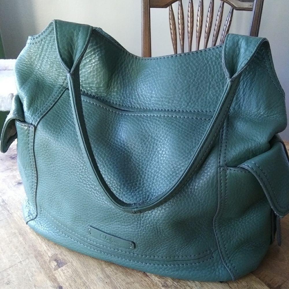 Cole Haan Green Leather Handbag